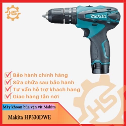 Máy khoan búa vặn vít dùng pin Makita HP330DWE