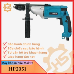 Máy khoan búa 2 tốc độ Makita HP2051