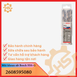 Bộ Mũi Khoan sắt HSS-G Bosch 11.5 mm