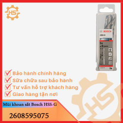 Bộ Mũi Khoan sắt HSS-G Bosch 9.0 mm