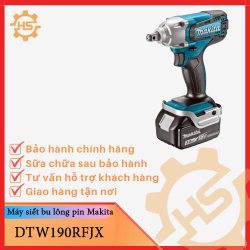 Máy siết bu lông dùng pin Makita DTW190RFJX