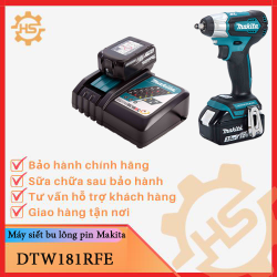 Máy siết bu lông dùng pin Makita DTW181RFE