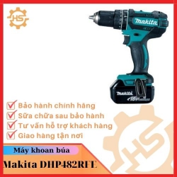 Máy khoan búa, vặn vít dùng pin Makita DHP482RFE