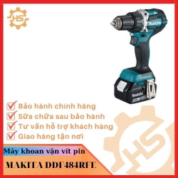 Máy khoan, vặn vít dùng pin Makita DDF484RFE