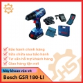 Máy khoan vặn vít dùng pin Bosch GSR 180-LI + Phụ kiện MÃ 06019F81K1