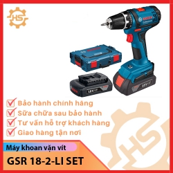 Máy khoan vặn vít dùng pin Bosch GSR 18-2-LI SET