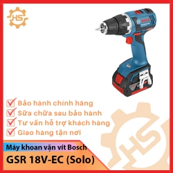 Máy khoan vặn vít dùng pin Bosch GSR 18V-EC (Solo)