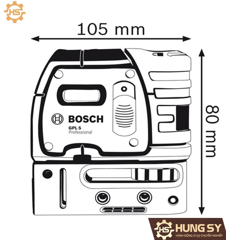 Máy định vị laser 5 điểm Bosch GPL 5