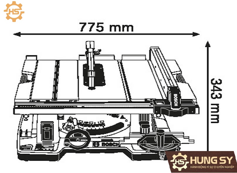 Máy cưa bàn Bosch