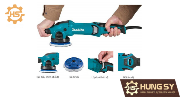 Máy đánh bóng quỹ đạo Makita PO5000C