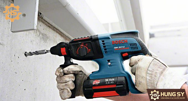 Máy khoan búa dùng pin Bosch GBH 36V-LI