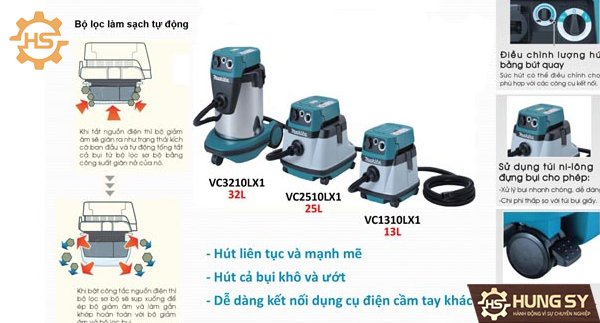 Máy hút bụi Makita VC1310LX1